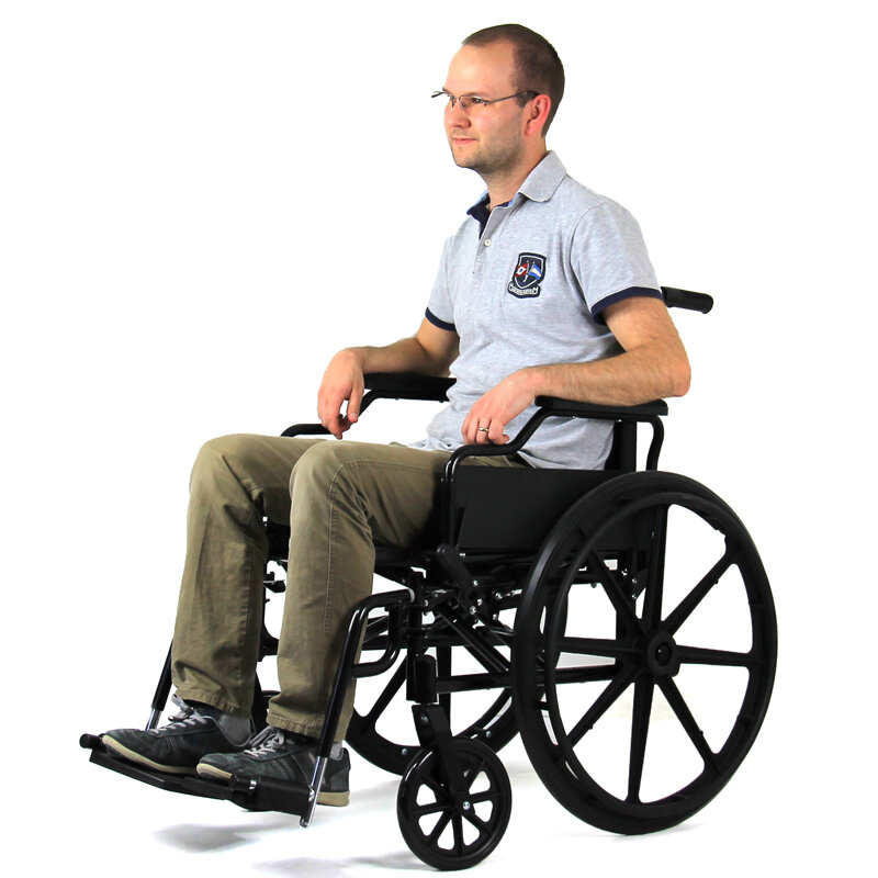 Pyörätuoli - Kokoontaitettava - Premium