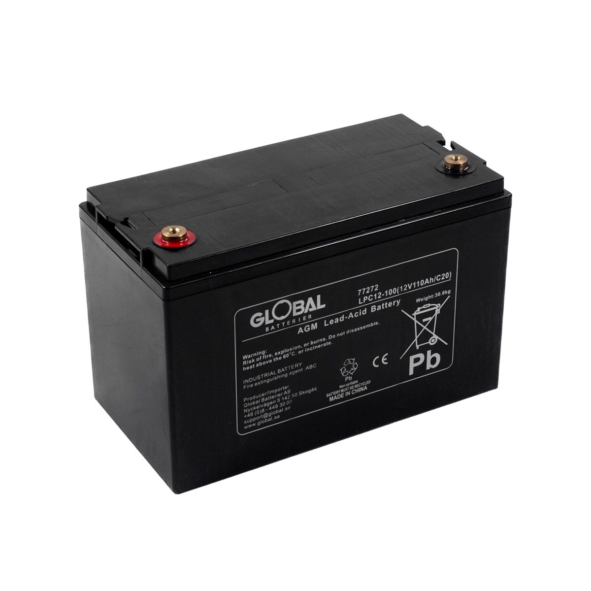 Batteri 12V 100Ah AGM