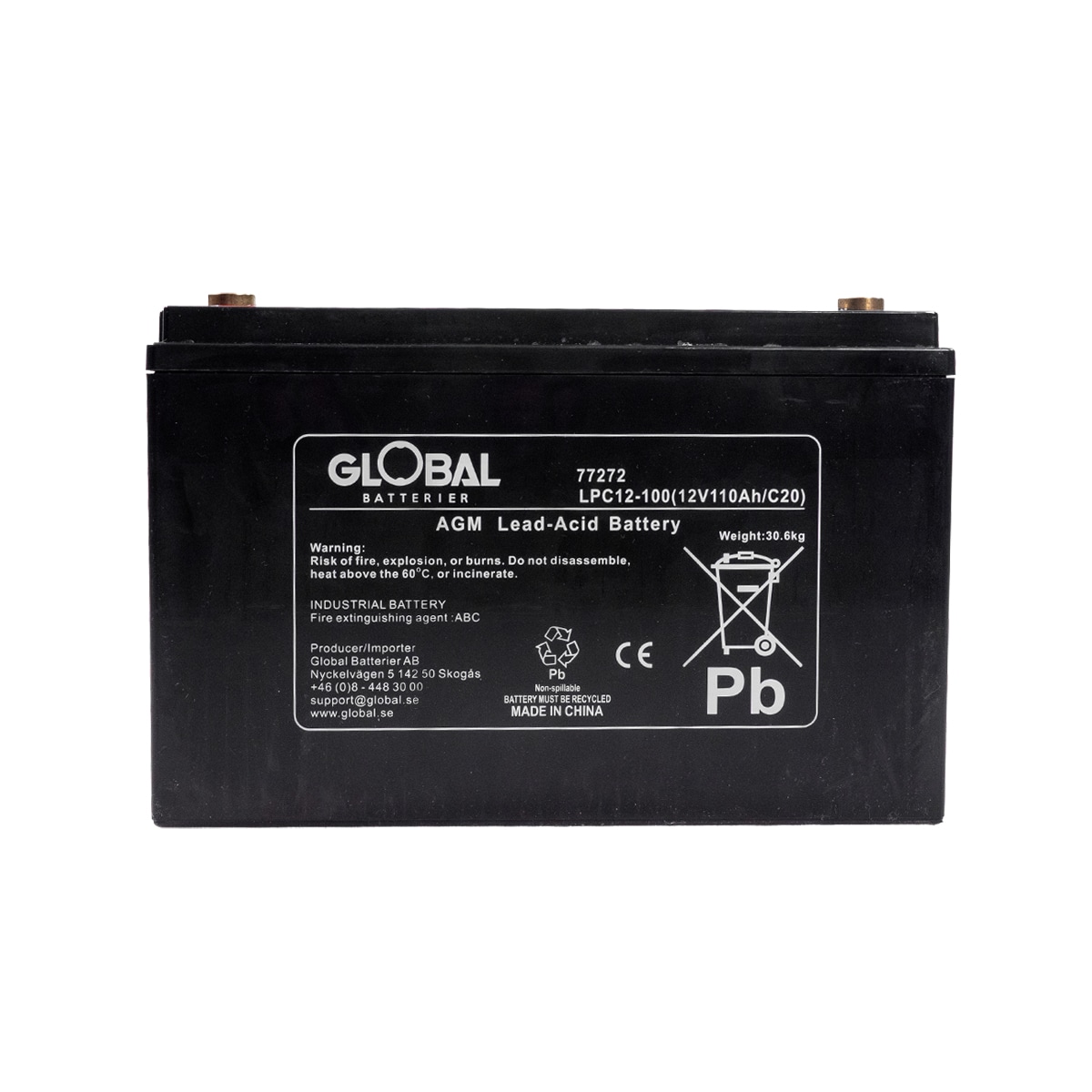 Batteri 12V 100Ah AGM