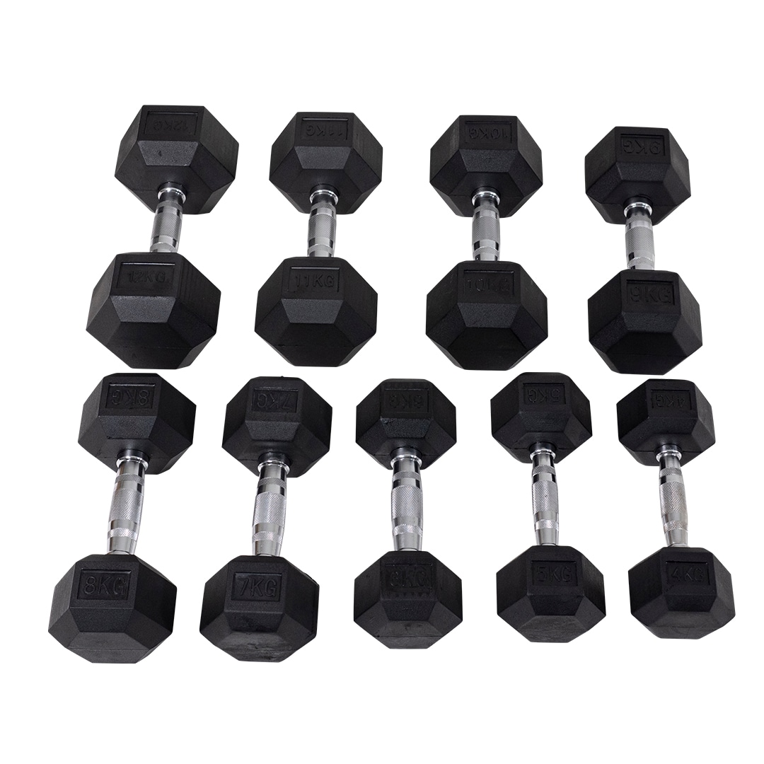 Hex-käsipaino 4–12 kg